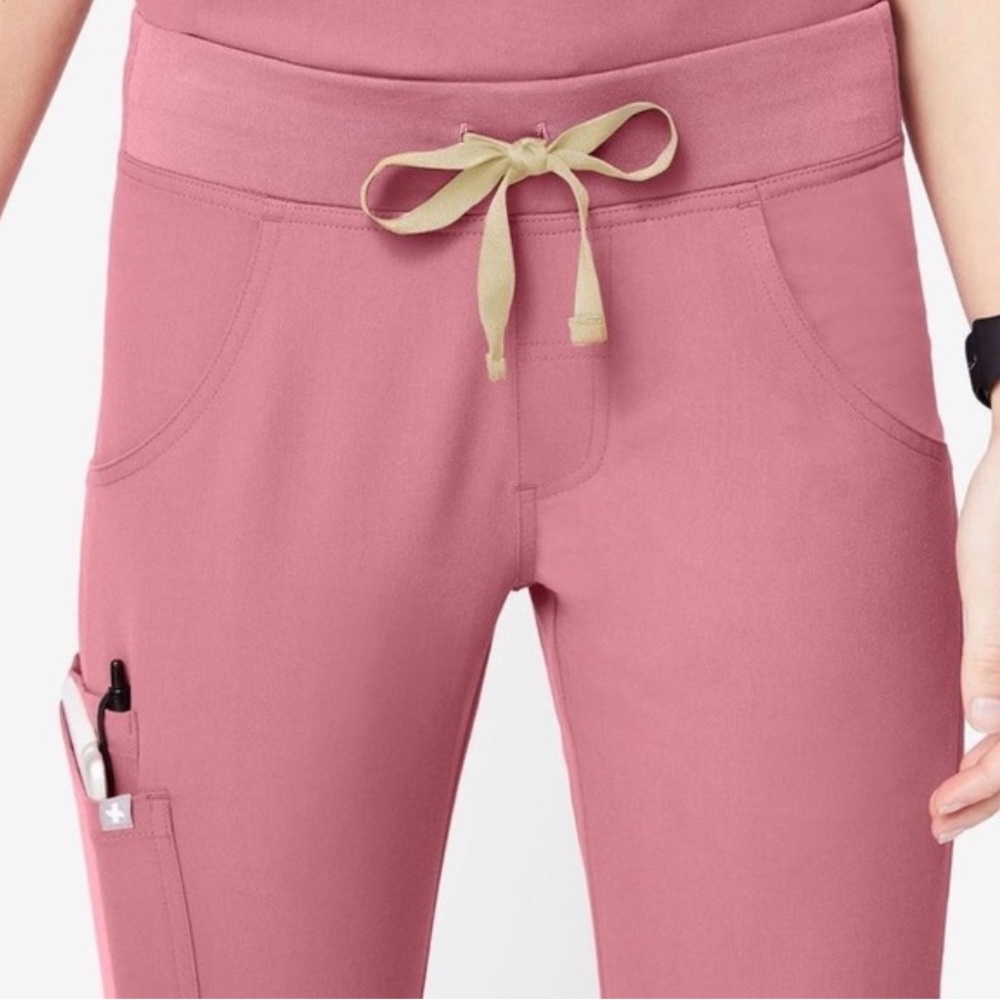 FIGS Technical Collection Mauve High Waist Kade Scrub Pants